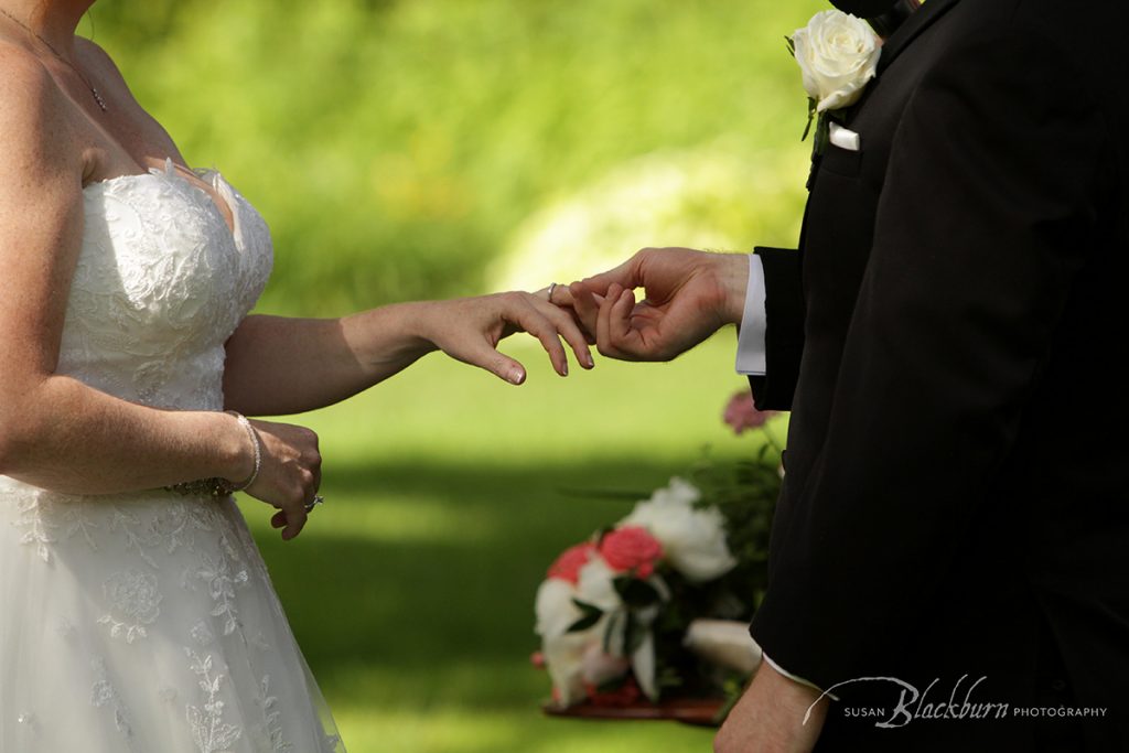 Summer Wedding Ceremony Mansion Saratoga Photo