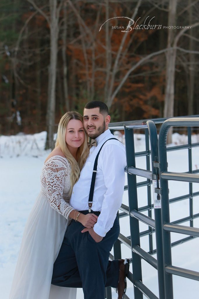 Wintery Engagement Photo Session Saratoga Springs NY