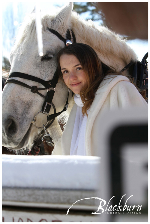 Equestrienne Bride with Horse photo