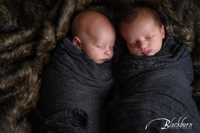 Saratoga Newborn Twins Photos