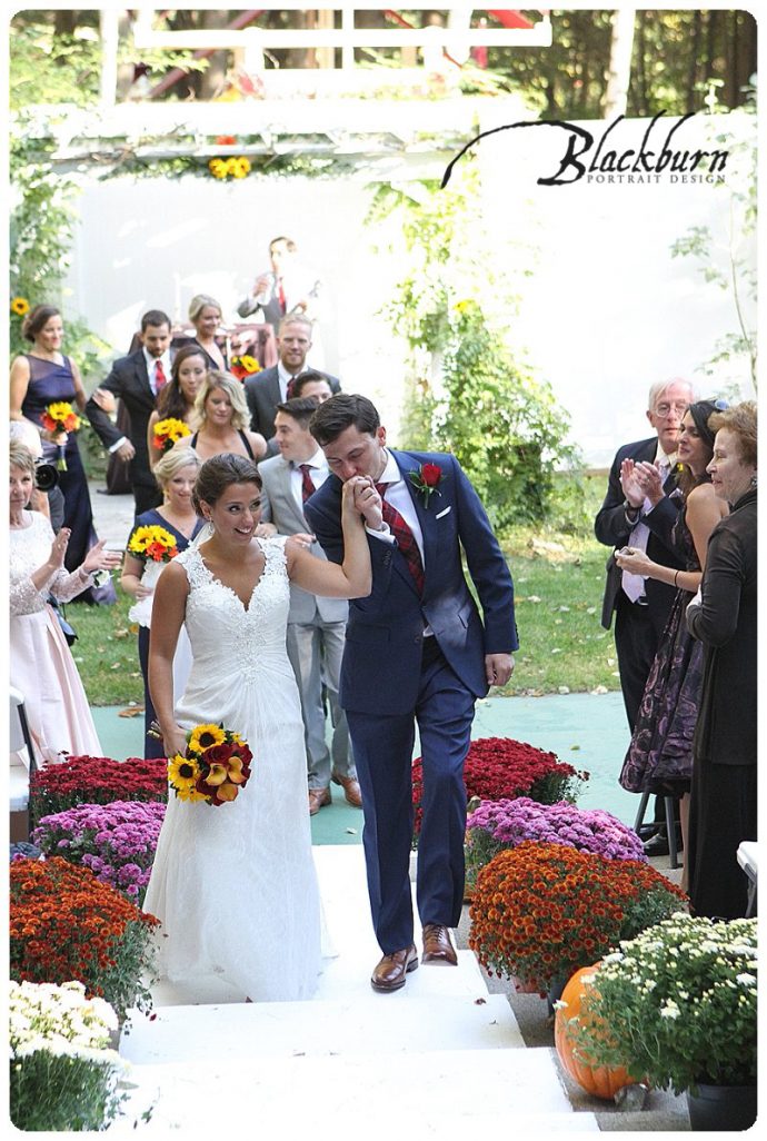 Wedding Recessional Photo Lake George NY