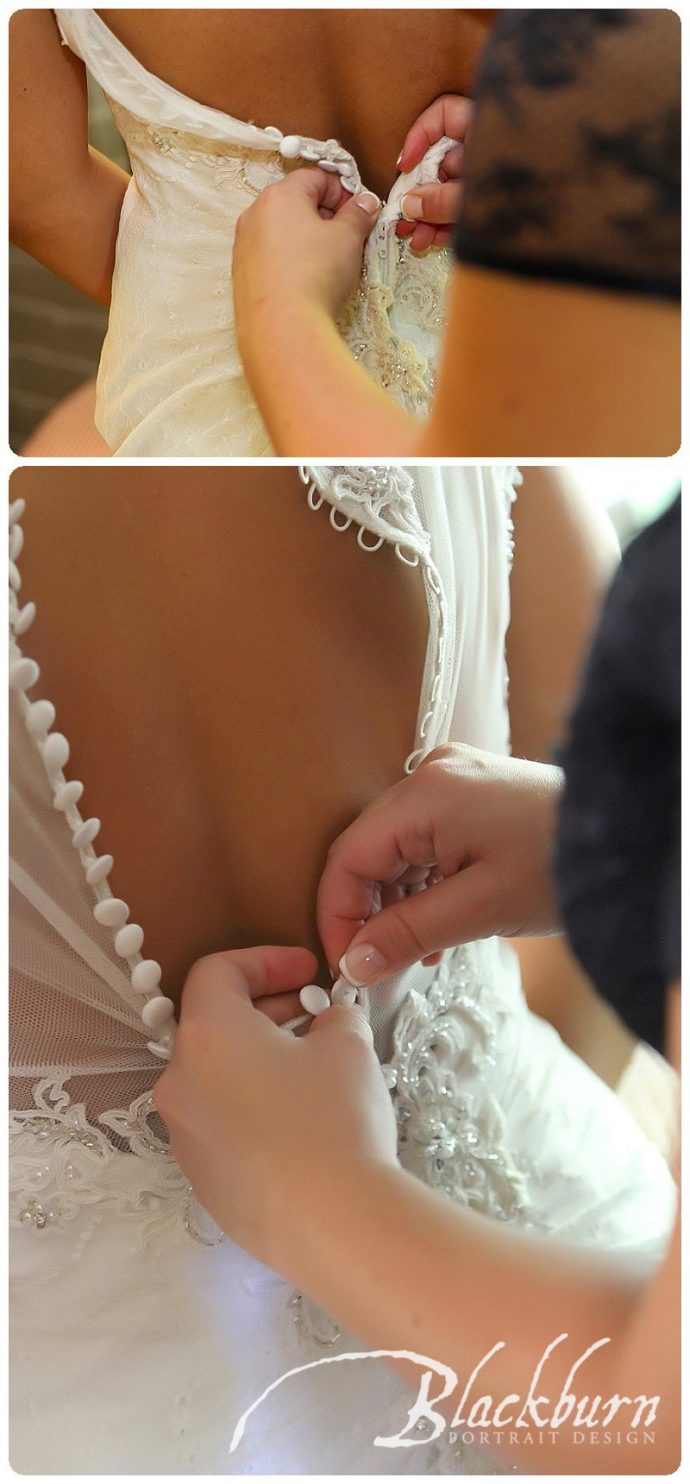 Bride Getting Dressed Image