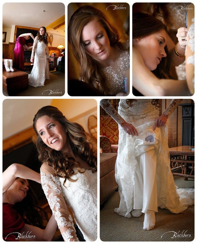 Whiteface Lodge Bridal Prep photos
