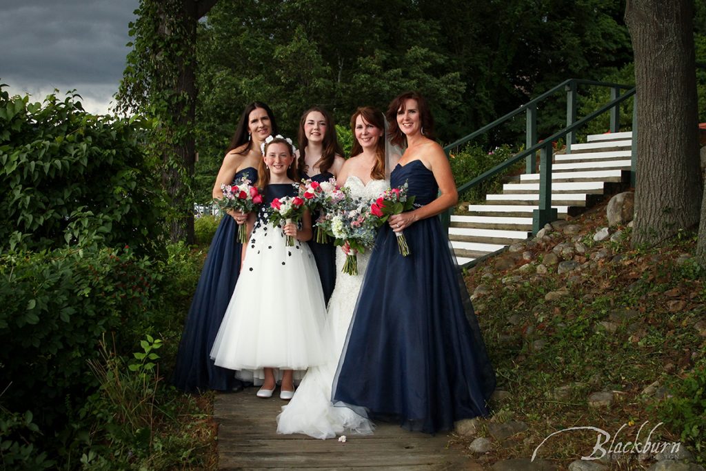 Lake George Wedding Party Photo