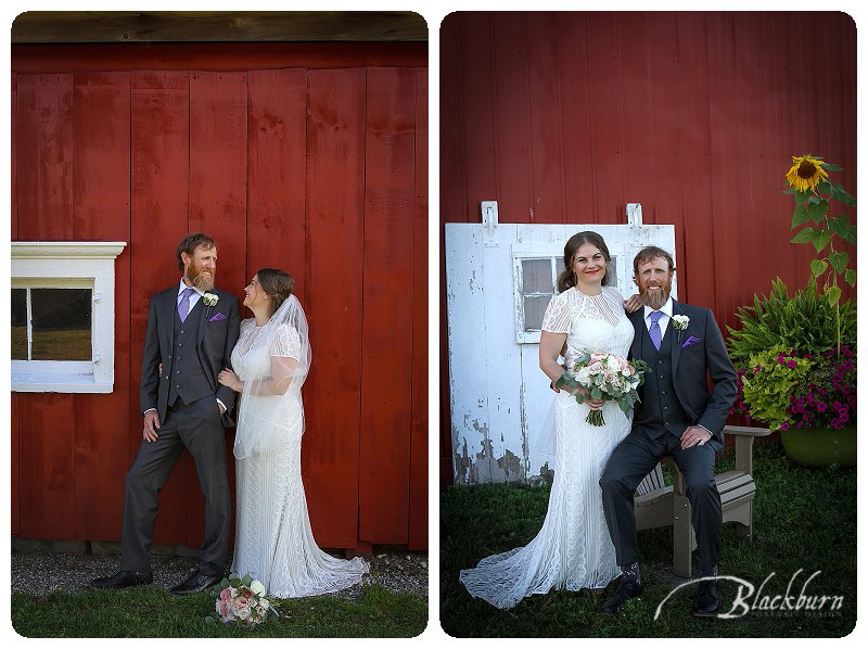 Bride and Groom Photos Upstate NY Barn Wedding