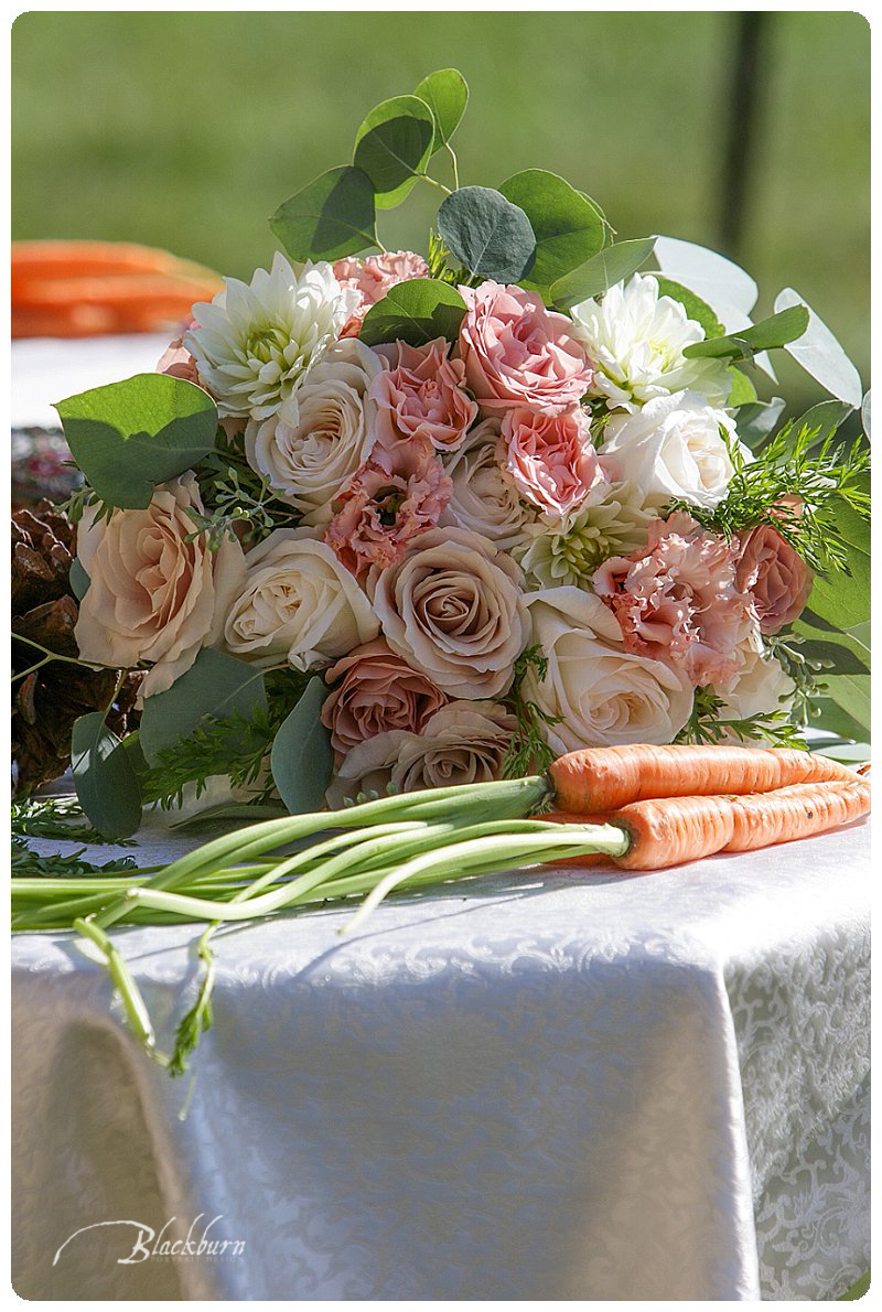Wedding Bouquet with Carrots