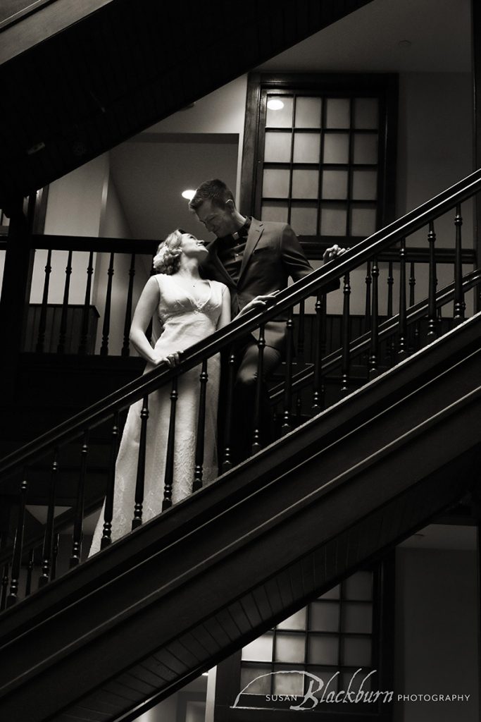 Film Noir Wedding Photo