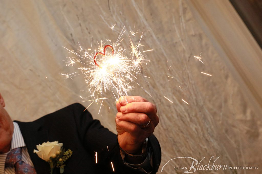 Wedding Sparkler Photo