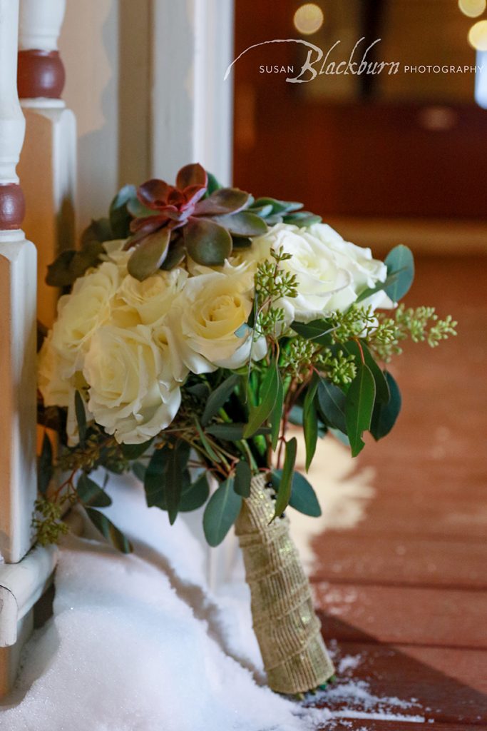 Winter Bridal Bouquet Saratoga