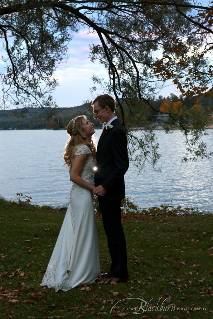 Lake George Fall Wedding Photo